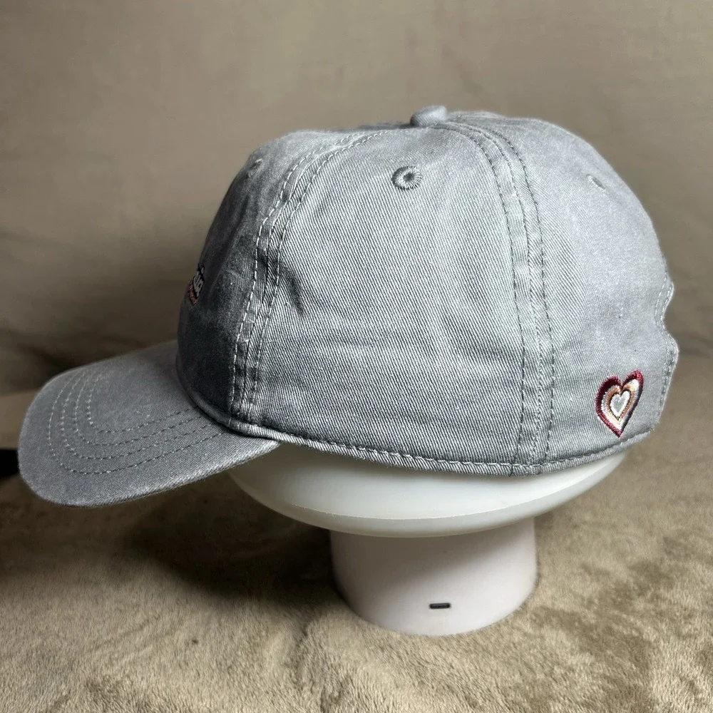 Pennsylvania Home Free Strapback Hat Gray Adjustable‎ Baseball Cap Heart Patch